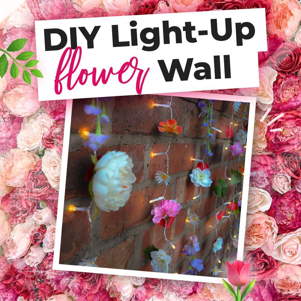 DIY Light Up Flower Wall 🌸