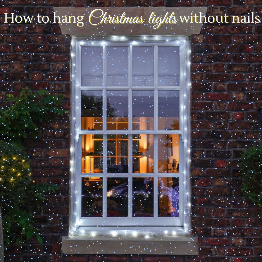How to hang Christmas lights without nails