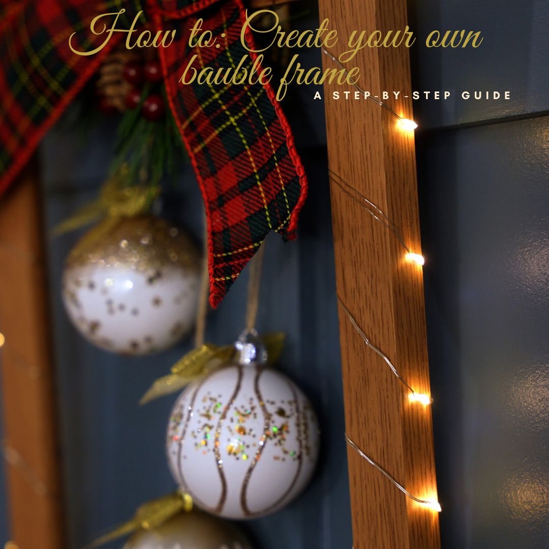 Create your own homely Christmas Bauble Frame