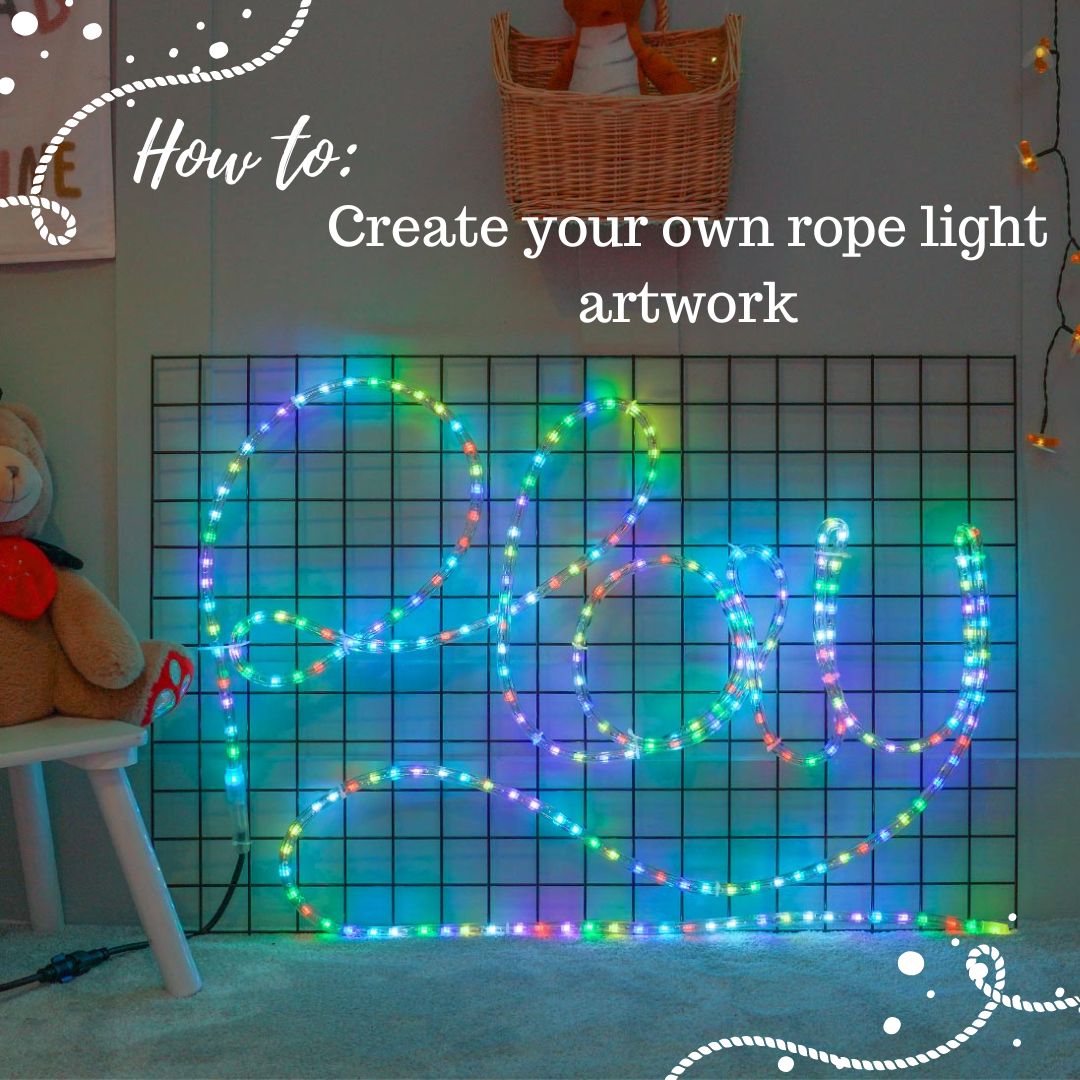 Create your own rope light artwork