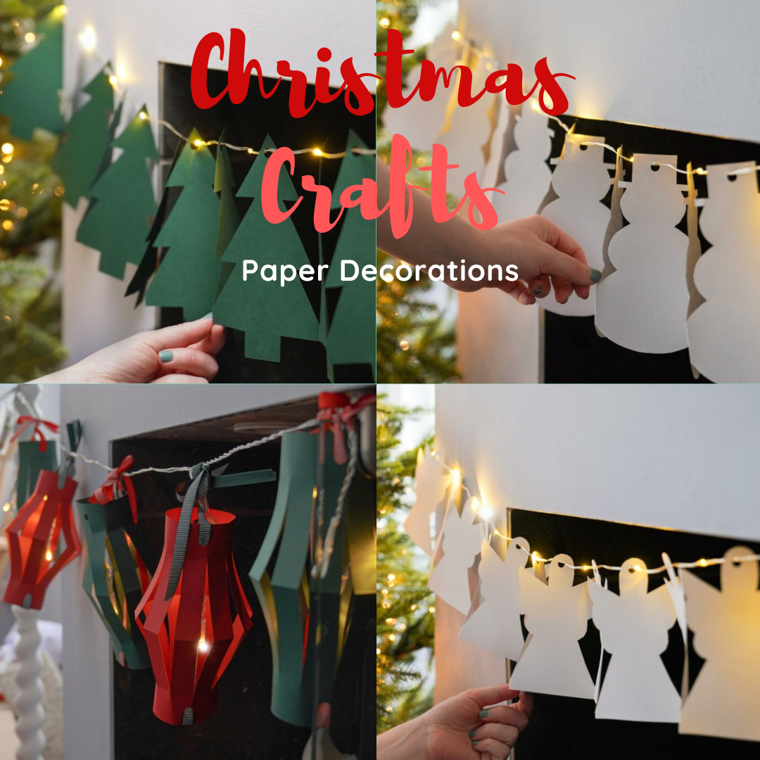 Paper Hanging Decorations – Christmas Crafts 